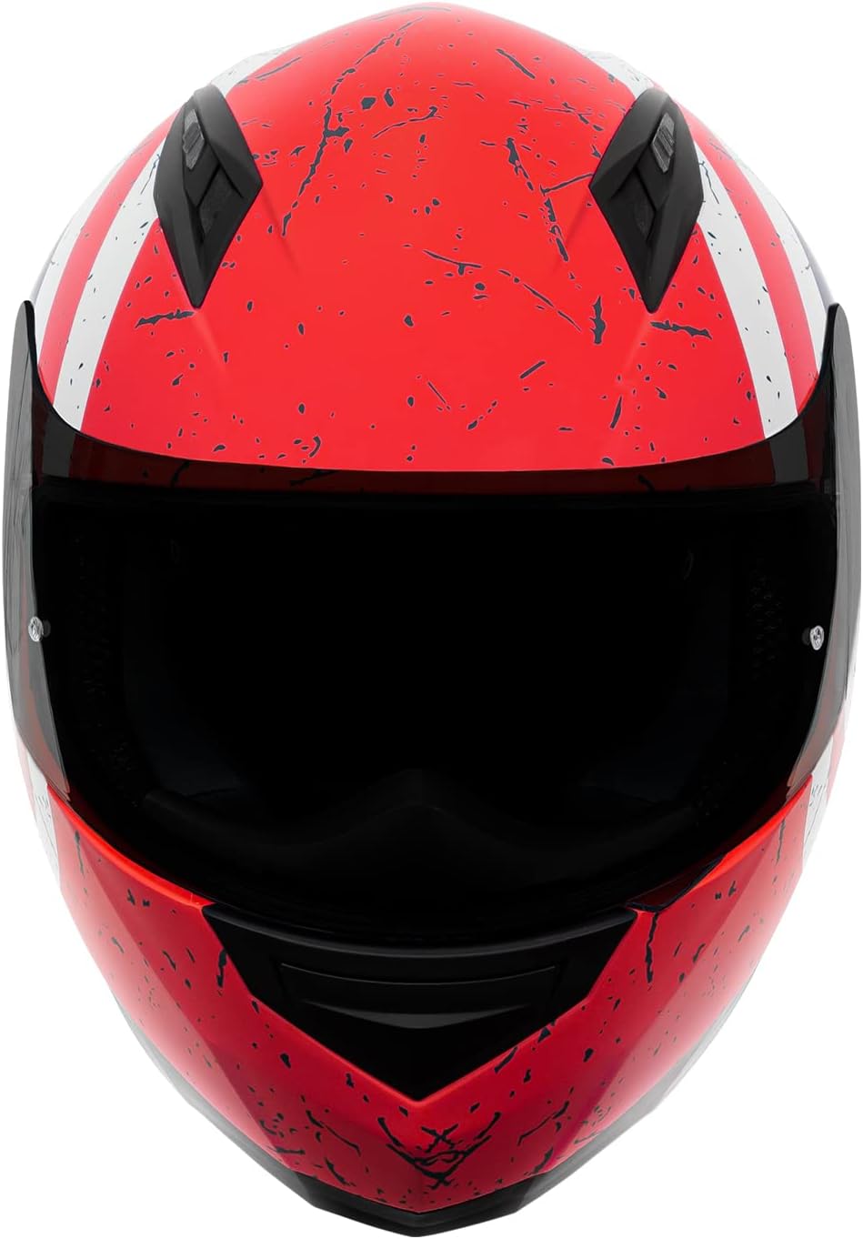 VCAN VX Lightweight Full Face Motorcycle Street Bike Helmet with Extra Tinted Visor, Coolmax Technology & OTG Ready, DOT Approved