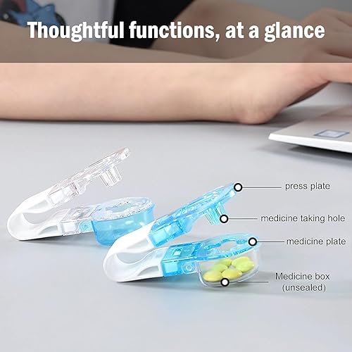 Miniatura 5 de Herramienta extractor de píldoras, removedor de píldoras portátil, píldoras para tabletas, paquete de ampollas, herramienta de asistencia para