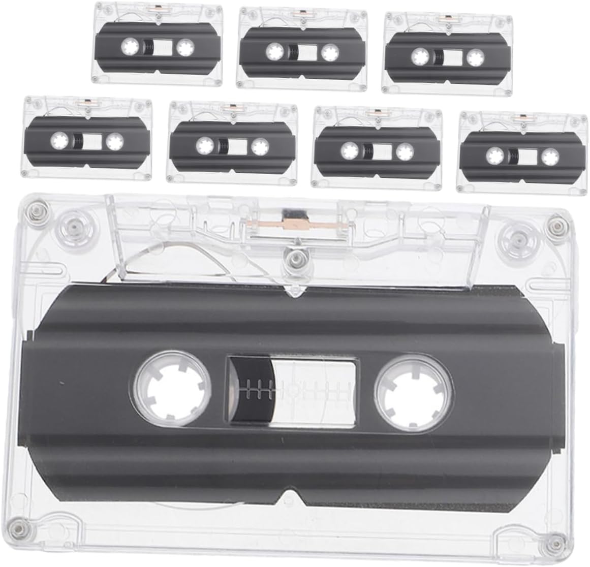 8 Pack Blank Audio Cassette Tapes for Music and Speech Recording