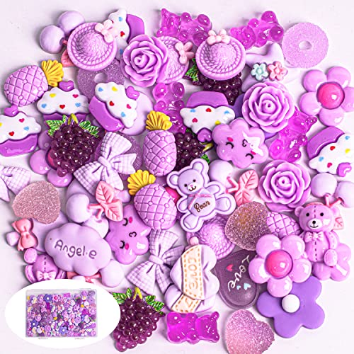 Lasiyanor 120Pcs Blue Slime Charms