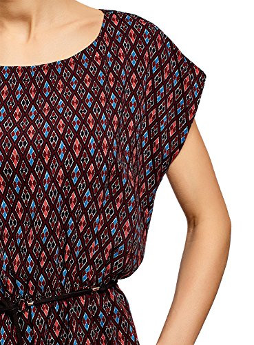 Oodji Ultra Donna Camicetta Stampata in Viscosa