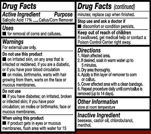 Miniatura 7 de Barra removedor de maíz y callos con ácido salicílico (paquete de 2) - Aplicador de ungüento sin desorden para extracción suavetubo portátil y de