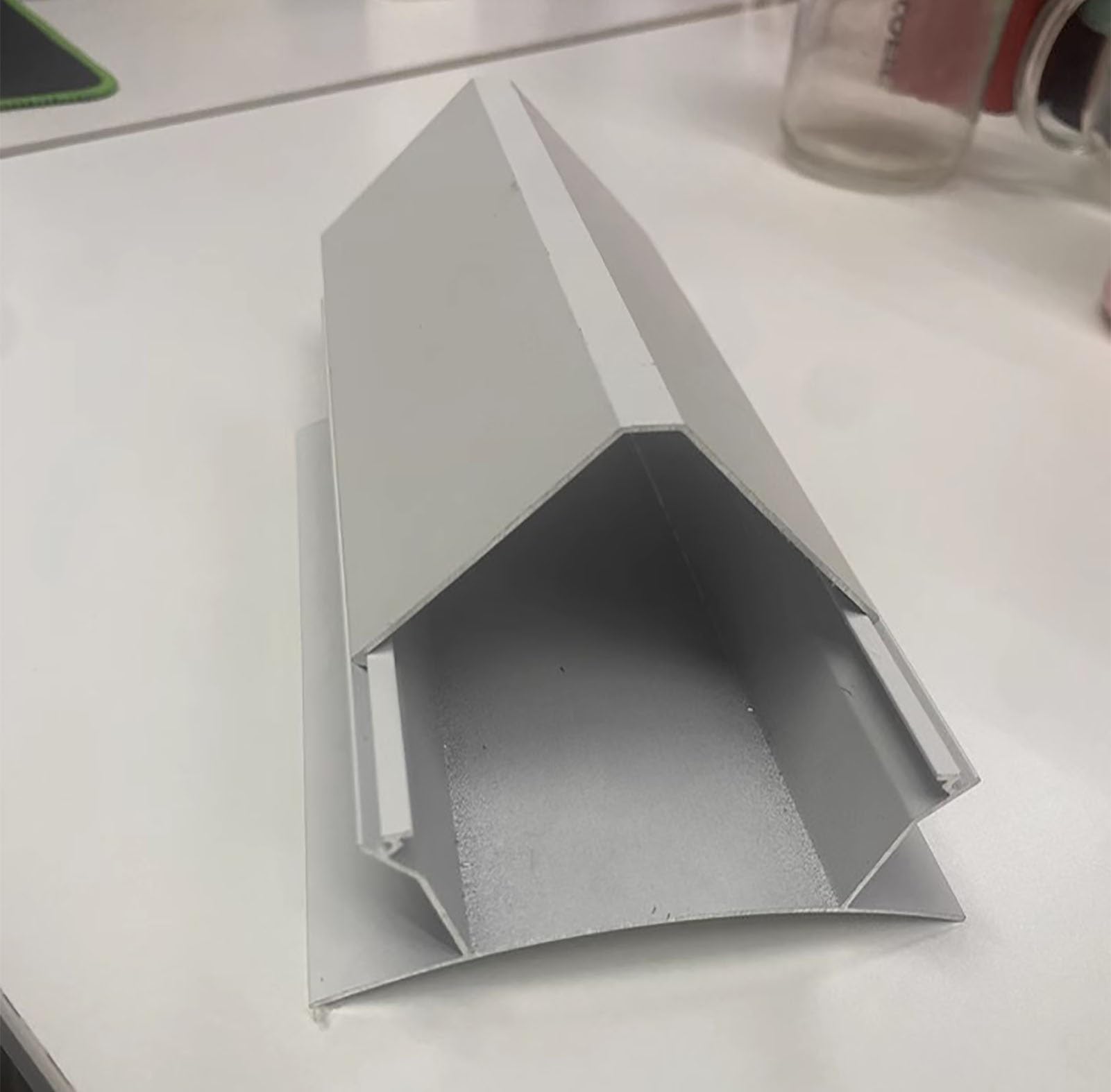 Oracra Crown Moulding 5 6.6 8 10 13 32 50 Ft Led Channel for Led Strip Lights, Double Diffuser Crown Moulding Trim, Ceiling/Wall Indirect Lighting Profile Decoration(3.0 m(10ft))