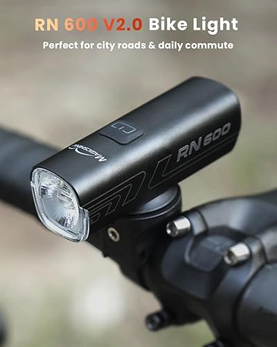 Vista 2 de Magicshine RN600900 V2.0 Bike Lights, USB Rechargeable Bike Front Light for Urban, Road Cyclists, Commuters