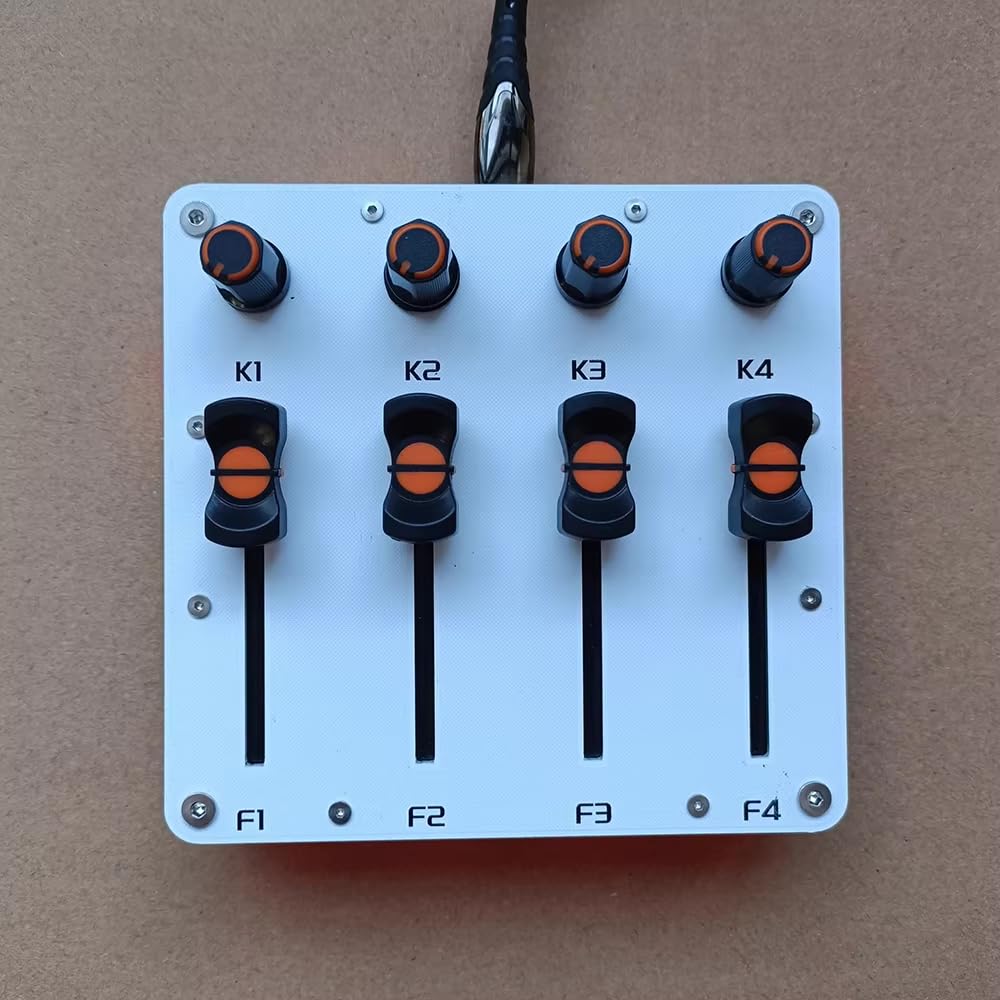 MIDI-Controller mit 4 Reglern und 4 Fadern sowie Anpassbarer CC-Belegung