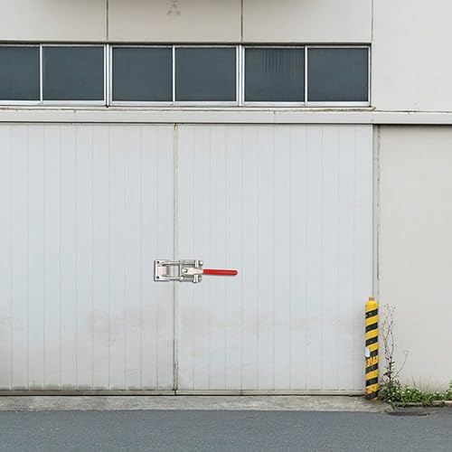 Miniatura 5 de Paquete de 2 cierres de abrazadera de palanca de 10.2 pulgadas, gran resistencia, capacidad de sujeción de 7700 libras, pestillo de portador de