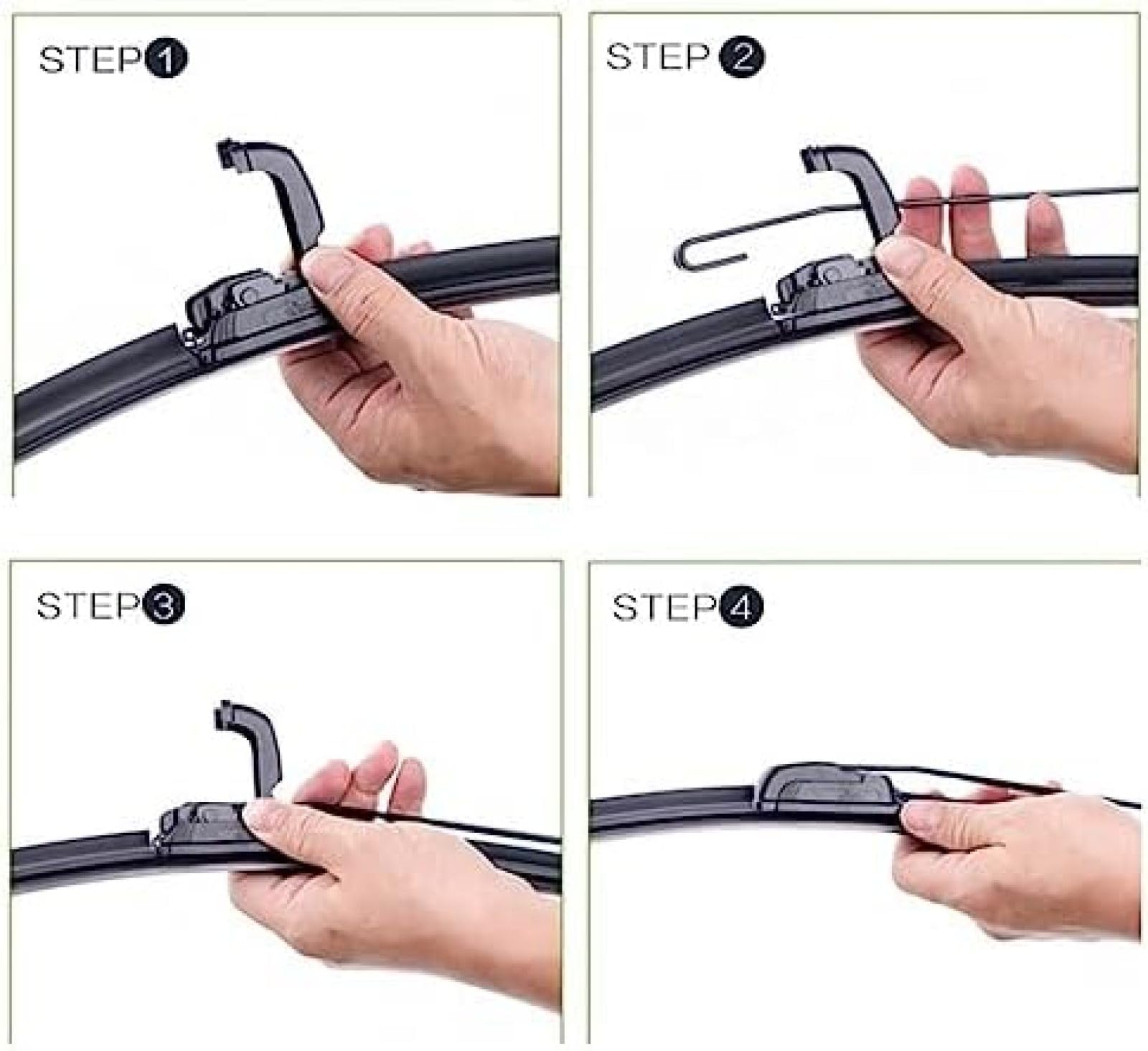 Balais d'essuie-Glace de Pare-Brise de Lunette Avant et arrière, pour Toyota, pour RAV4, pour XA30 2005 2006 2007 2008 2009 2010 2011 2012