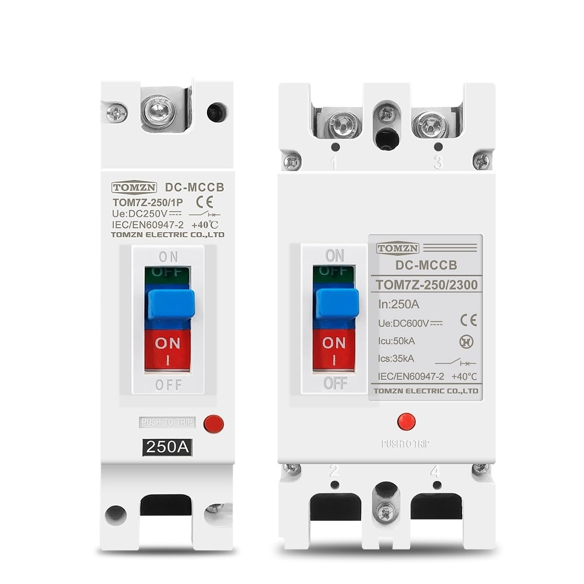Magnetotermico 16a Disyuntor de caja moldeada solar MCCB Protección de CC en miniatura Interruptor de seguridad contra sobrecarga Protector de fuga de corriente de alimentación a prueba de agua for pa