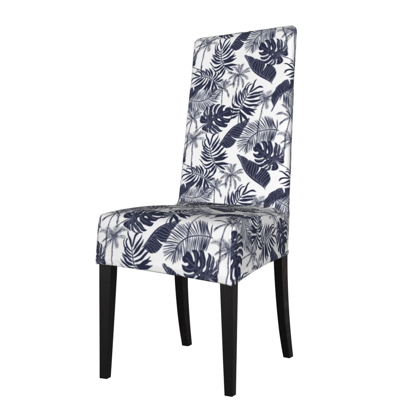 LKYMOH Tropical Palm Trees Leaves Silhouette Hawaiian, Chair Covers Stretch Chair Slipcovers for Dining Room, for Party Pet Protection Universal Fit Soft Polyester