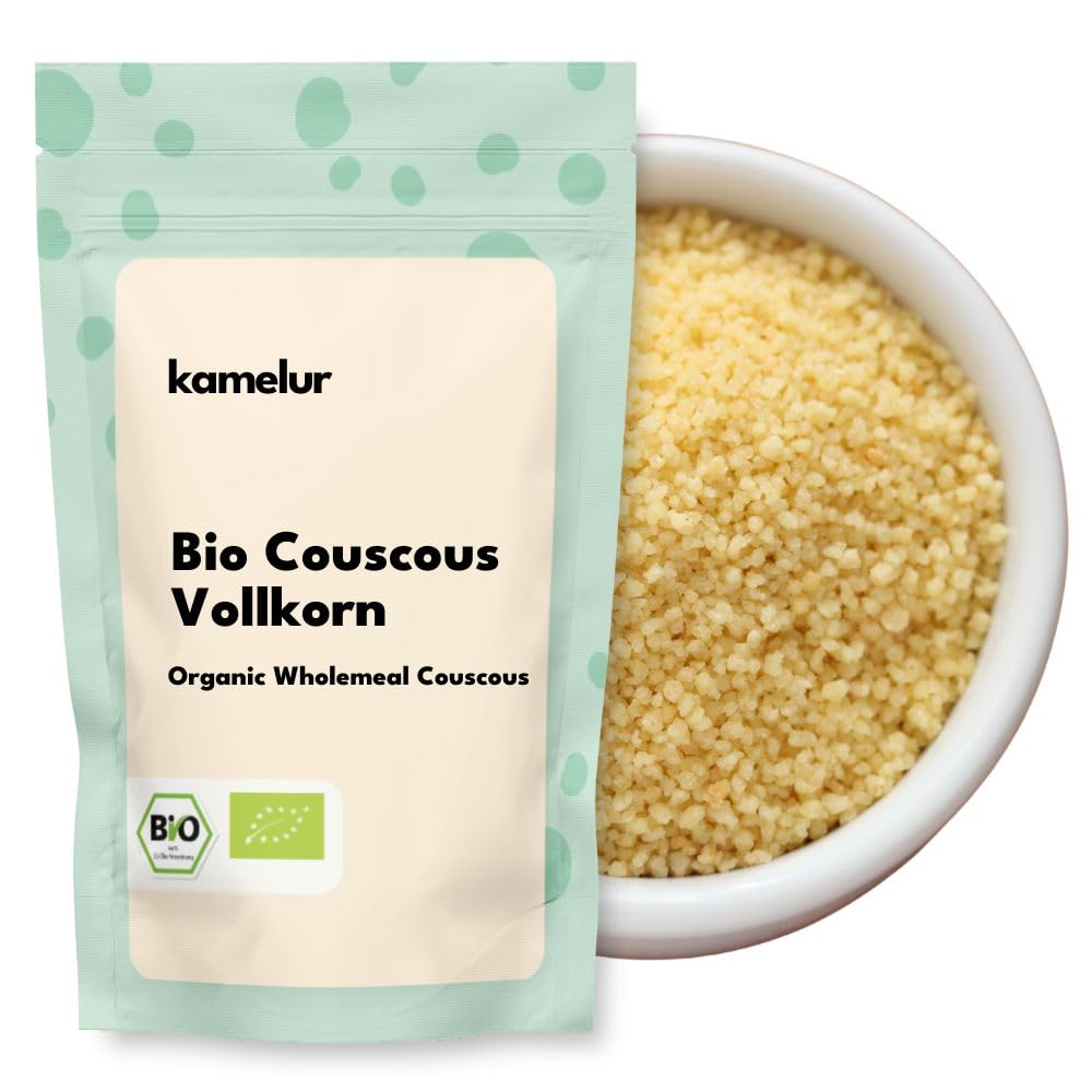 Kamelur Bio Couscous Vollkorn (2,5kg) - aus schmackhaften BIO Vollkornweizengrieß