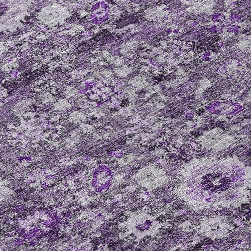 Tapete Addison Rugs Chantille Morado 3' x 5' Interior y Exterior miniatura 5