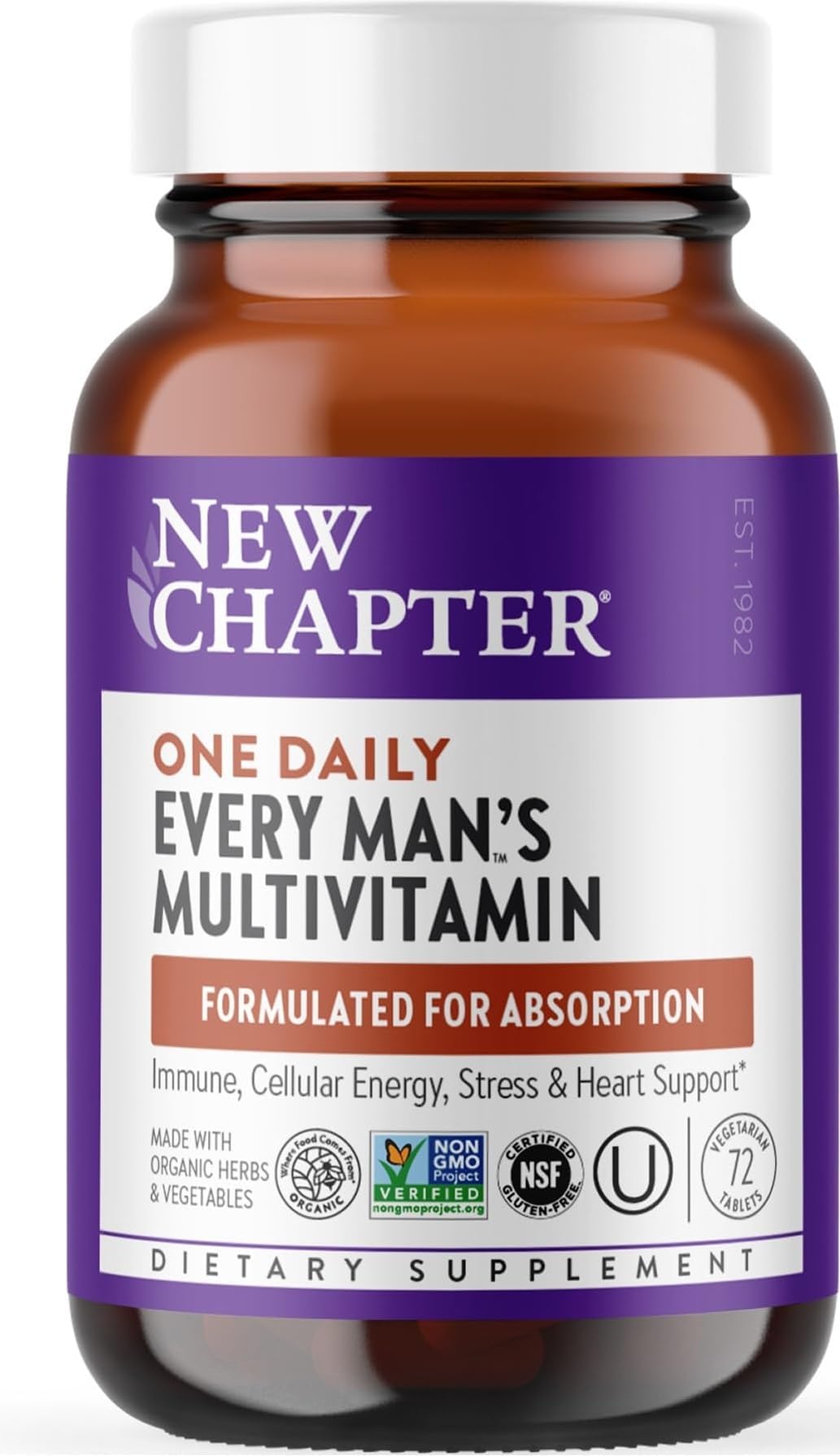 Every Man's One Daily Multivitamin 18+, 72 Tablets