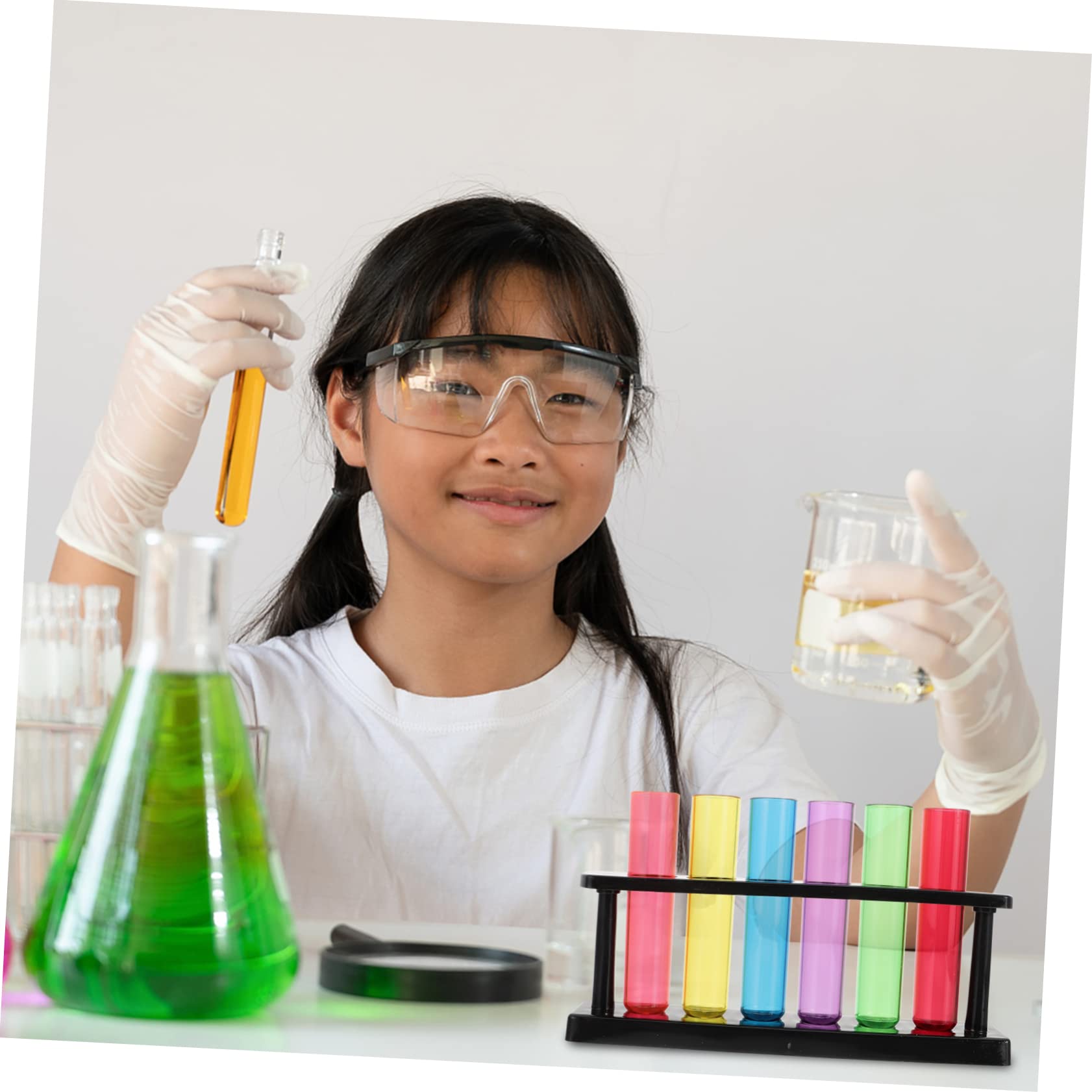 KICHOUSE 1 Set Test Tube Science Tube Clear Container Transparent Test Bottles Cocktail Tube Bar Drinks Tube Testing Tube Terrariums Tube Vase Terrarium Container Lab Terrarium Tank Plastic