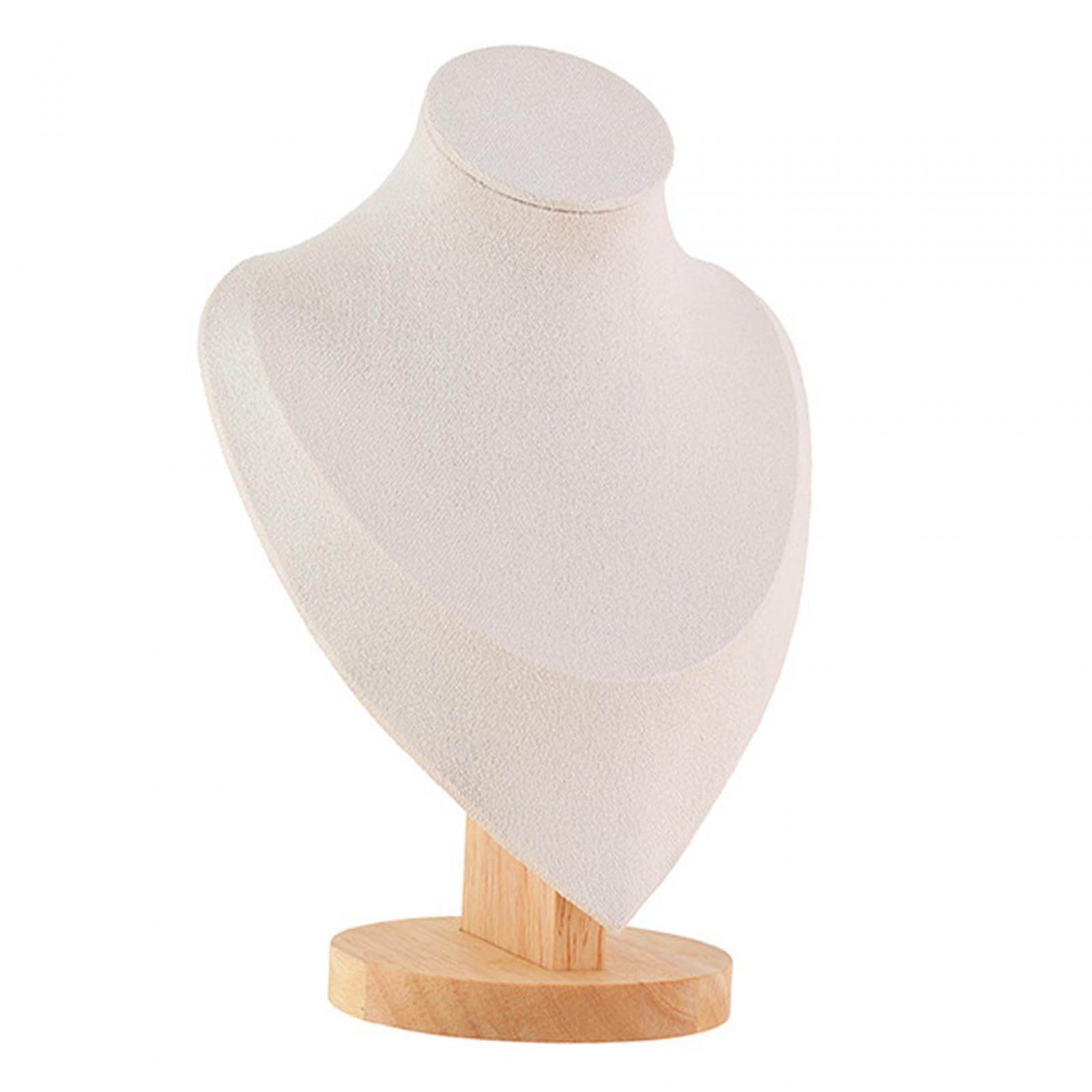CYDZSRA Versatile Elegant Necklace Organizer Rack Durable Soft Display Bust Showcasing Jewelry Beautifully Fairs And Various Occasions. Pendant Display