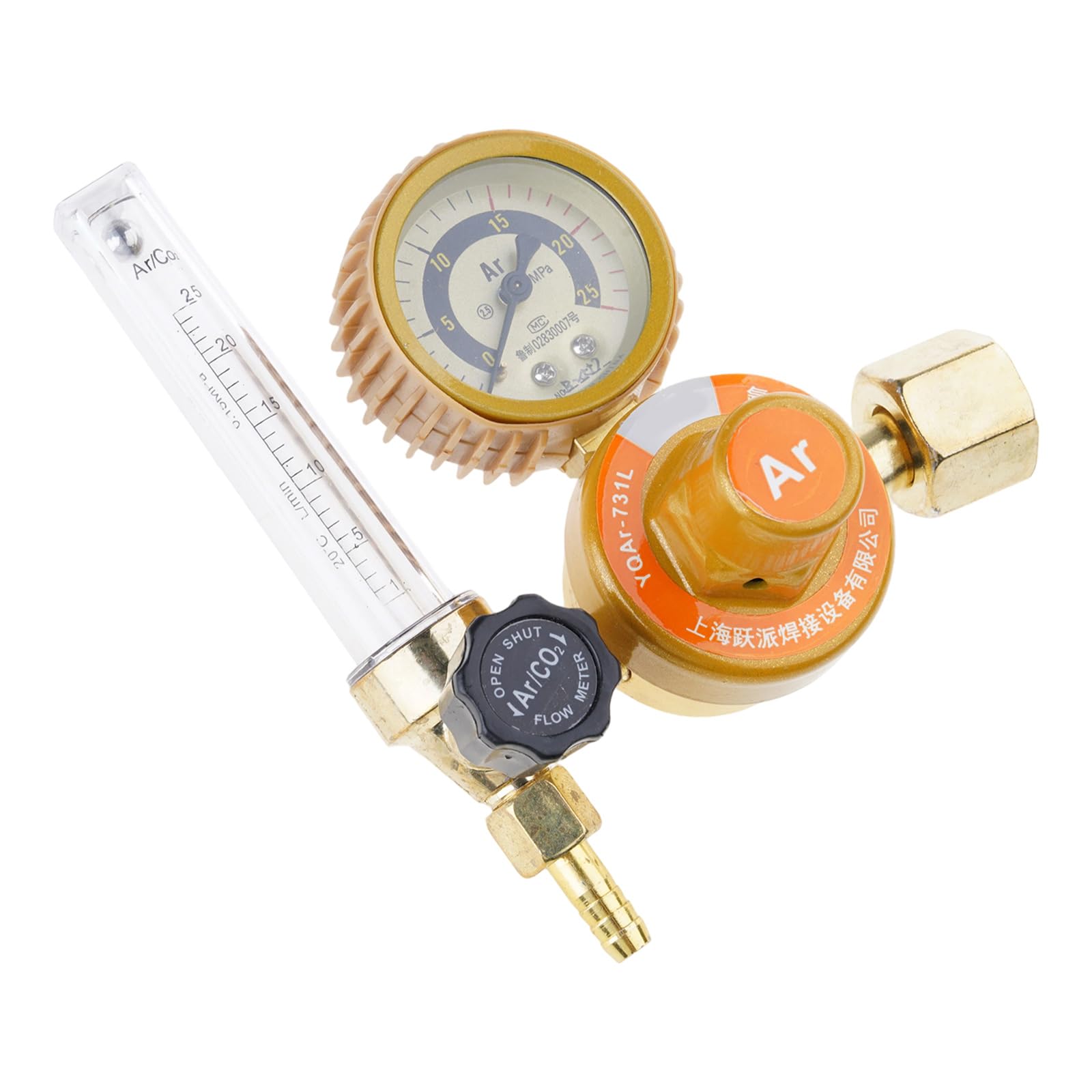 Welding Argon Regulator Includes Release and Gauge for Use Premium Metal Construction Argon Pressure Regulator