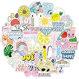 Toaoran VSCO Stickers for Hydro Flask Water Bottles Big 50 Pack Cute,Waterproof,Aesthetic,Trendy Stickers for Teens Girls,Waterbottle,Laptop,Phone,Travel Extra Durable Vinyl