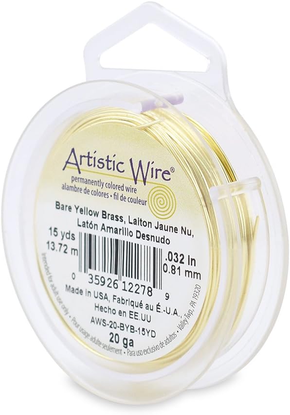 Beadalon 21-Gauge Bijoux Artistic Wire/Fil Plat, 3-Feet