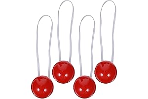jojofuny Red Noses Light Up 4Pcs Xmas Reindeer Nose LED Glowing Xmas...