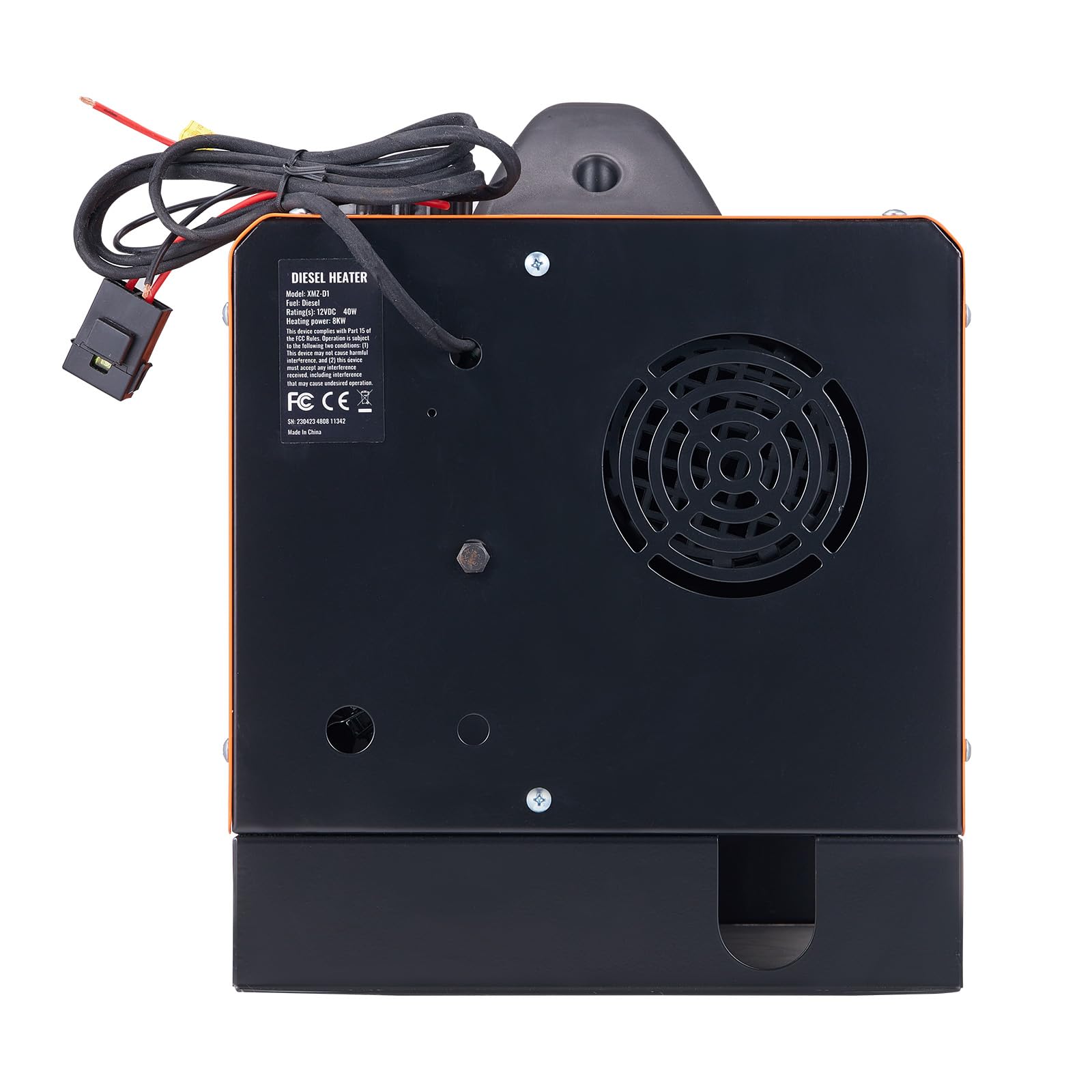 VEVOR Calentador Diésel Portátil Todo en Uno 12V 5-8KW Calentador de Aire Diésel 0,16-0,62 L/h 8~36°C Ajustable 20-25 m² LCD Bluetooth Mando a Distancia 5L Depósito para Autocaravana Sin Instalación