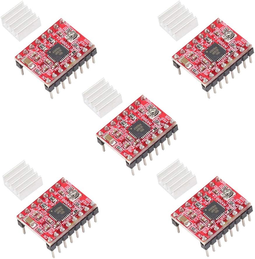 5PCS Schede Driver A4988 Stepper Per Stampanti 3D - Con Dissipatore, Compatibile Con Ramps 1.4 - Foto 5