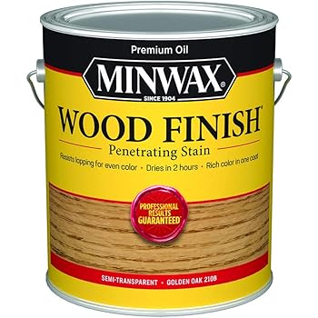 Minwax 71001000 Wood Finish Penetrating Stain Gallon Golden Oak Household Wood Stains Amazon Com