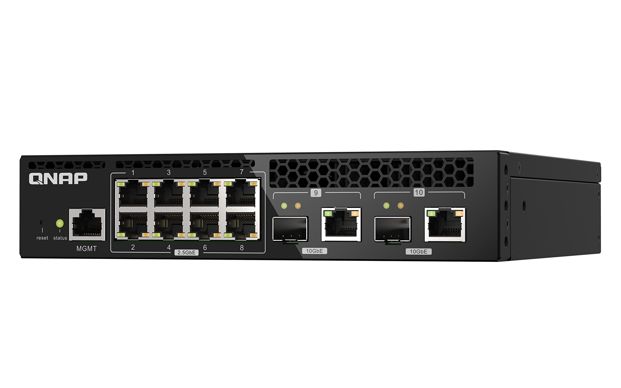 Qnap QsW-M2108R-2c - Switch - Gestito - 8 X 2.5gbasE-T + 2 X Combo 10 Gigabit Sfp+/rJ-45