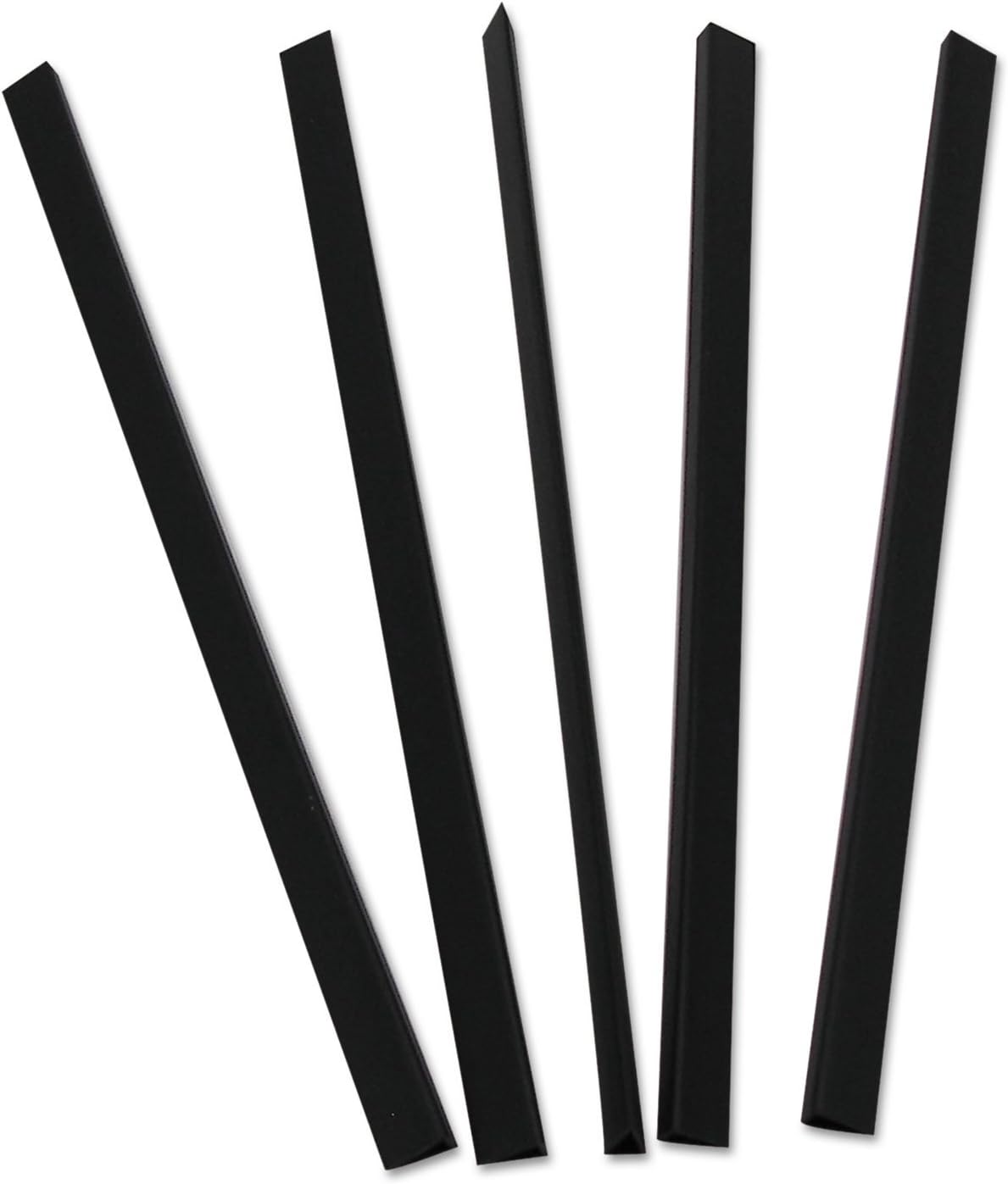 Slide 'N Grip Binding Bars, Black, 11 x 1/4, 100/Box : Office Products