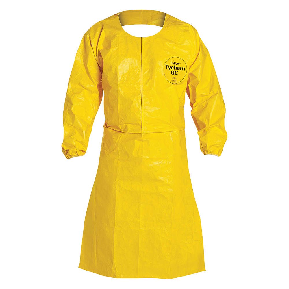 Coat Sleeve Apron, Tychem, Ylw, XL, PK25