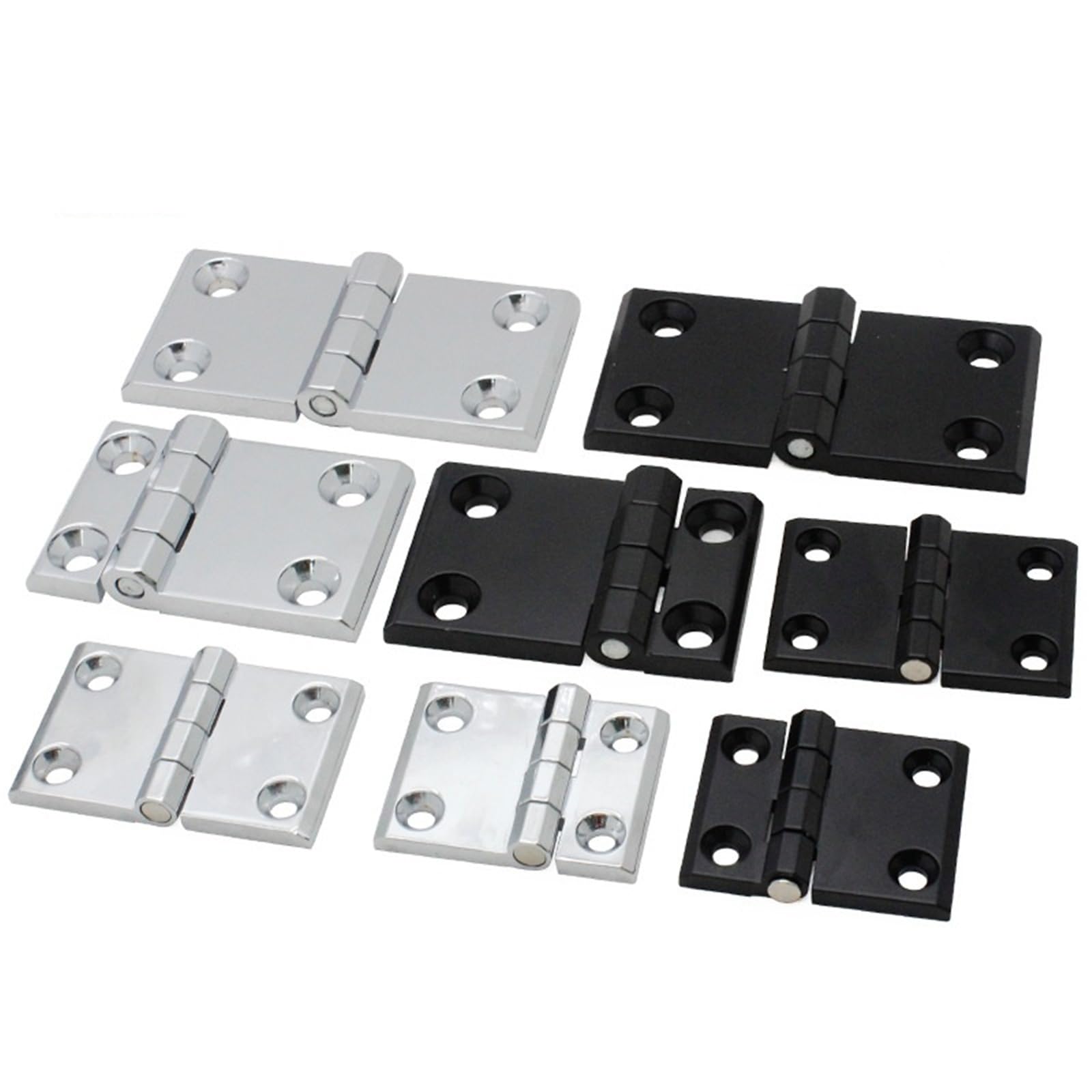 Iykqhwupyp Black Zinc Alloy Hinge Industrial Equipment Cabinet Door Cl226-4-1 Stainless Steel 1Pcs(Cl226-4-1/锌合金黑色)