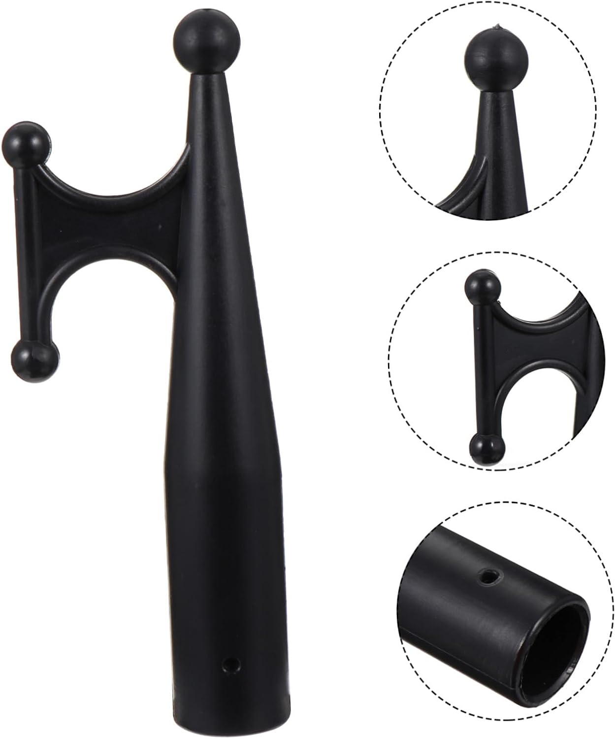 Kisangel 3pcs Boat Hook Replacement Nylon Attachment for Dinghy Hook for Boating Accessories Compatible Poles Heavy Duty Design for Mooring and Docking