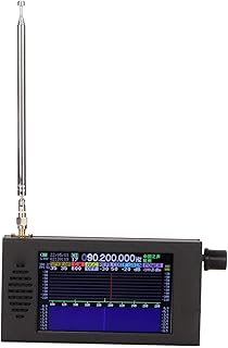 Receptor de Rádio Portátil de Ondas Curtas de 100 KHz a 149 MHz Com Ultra Baixo Ruído, Sinal e Demodulação Digital DSP, Liga de Alumínio para DeepSDR 101