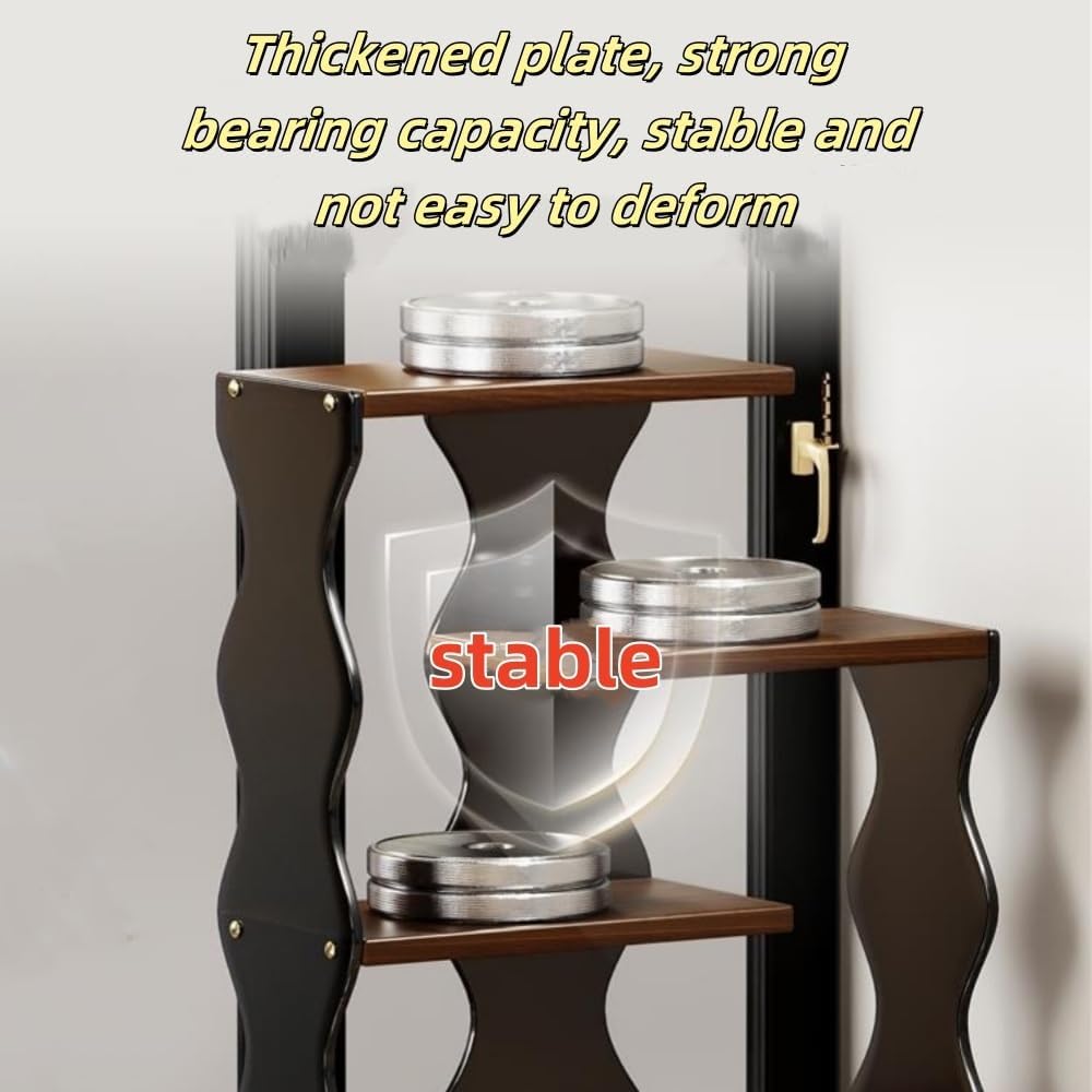 Acrylic Multi-Layer Countertop Organizer, Creative Mug Display Shelf, Cosmetics and Perfume Storage Rack for Bathroom, Living Room, Bedroom(White)