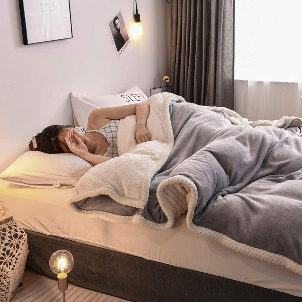 XXCC Warm Thick Quilt Bedding Cover Blanket Set Single Double Comforter  Winter Thick Warm Core Dormitories Bare Sleep Warm Fabric Quilt Cover  Creative Home Thick Core: Buy Online at Best Price in