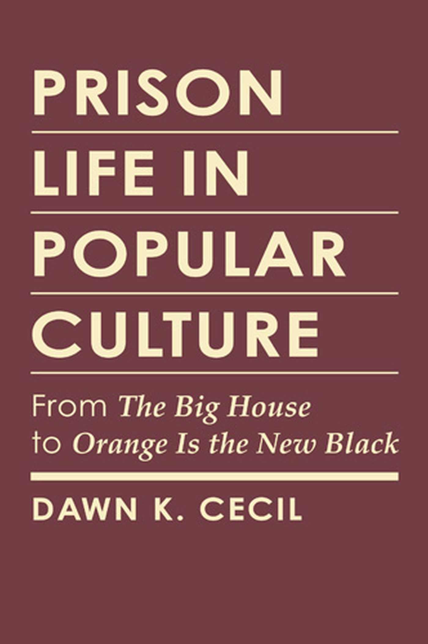 Livre Prison Life in Popular Culture analyse médias américains