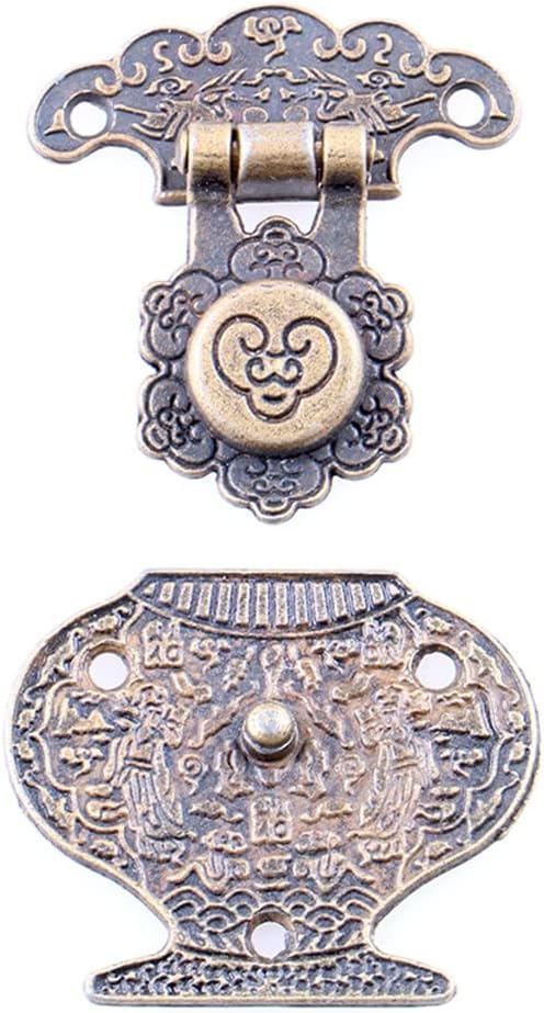 4PCS Hasp Latch Jewelry Wooden Box Lock Mini Cabinet Buckle Case Locks Decorative Handle