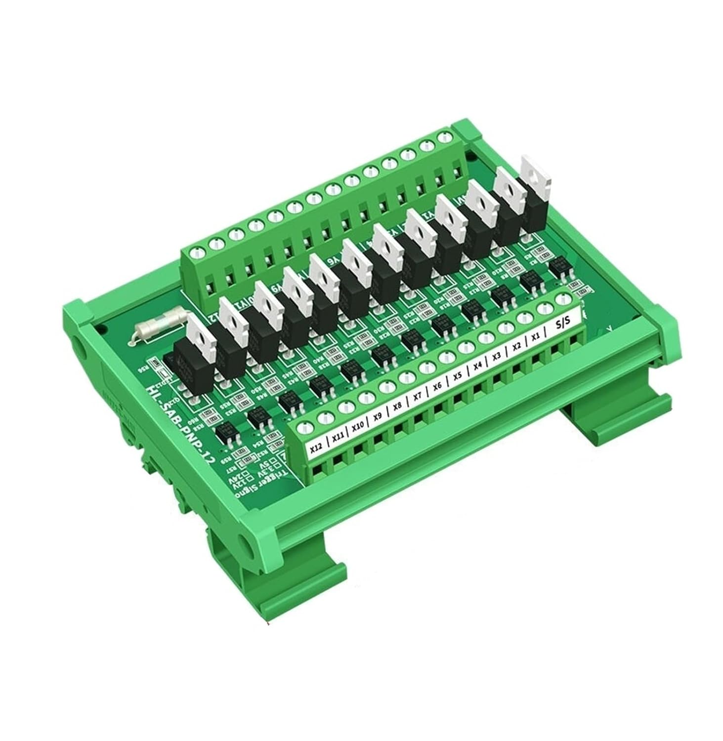 MCU PLC Signal Amplifier Board Input and Output NPN/PNP Input Optical Coupler Isolation(12 Channels,Input 12V-24V_NPN)