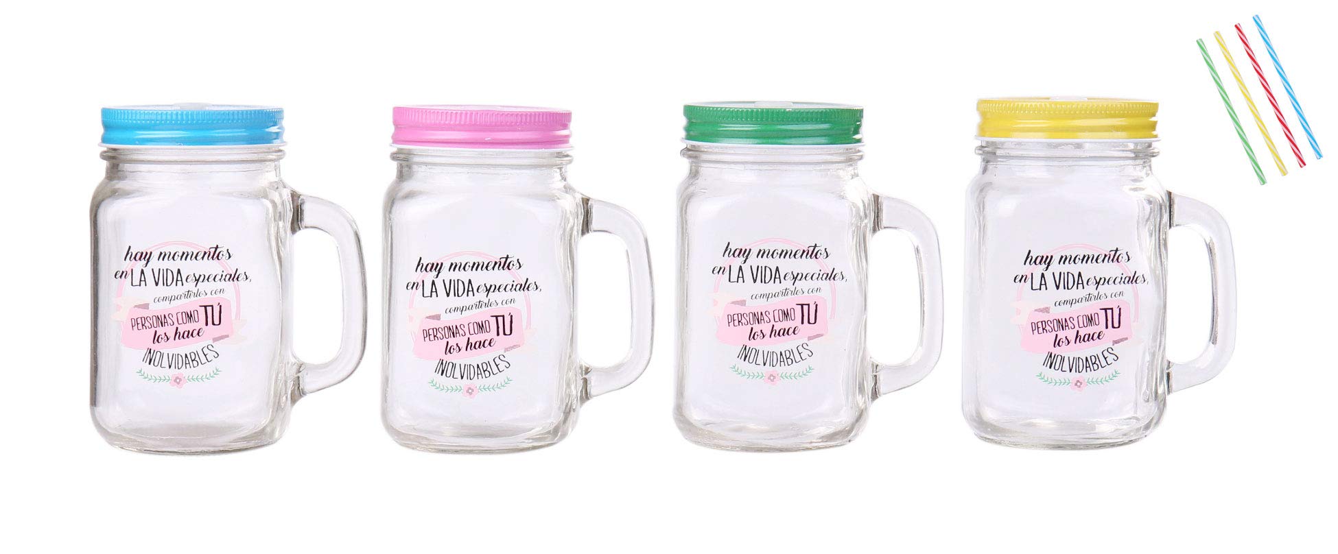 Lot de 20 pots en verre avec tige phrases"MOMENTS SPÉCIAUX" - Pichets Phrases pour détails Mariages et communions