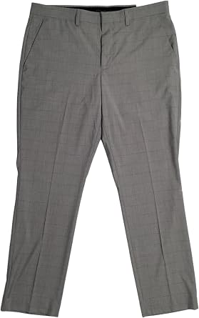 Perry Ellis Portfolio Mens Slim Fit Casual Pants Dark Grey 30 x 30