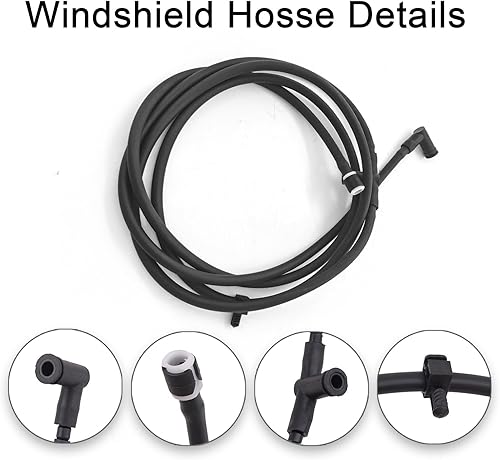 Miniatura 4 de Kit de reparación de manguera de boquilla para limpiaparabrisas compatible con Ford Super Duty F250 F350 F450 2011 2012 2013 2014 2015 2016,