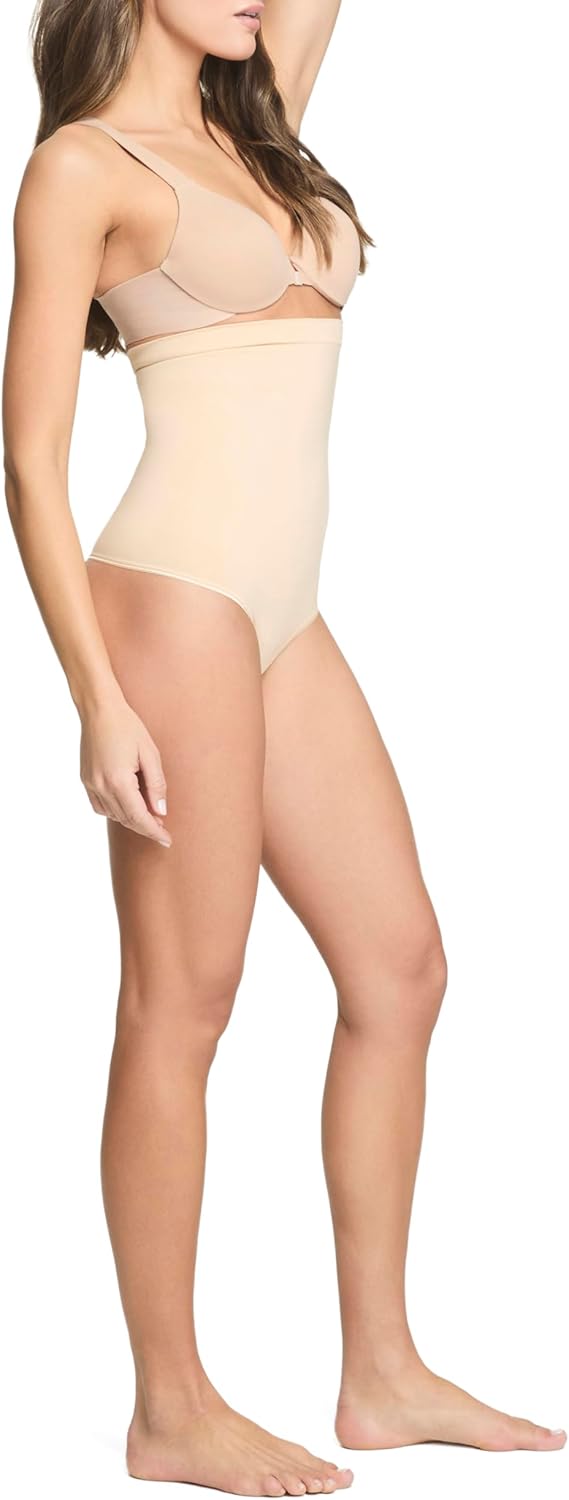 SPANX ASSETS Women’s High-Waist Thong, Seamless No-Show Shapewear with Lightweight Sculpting Fabric and Tummy Support - Image 2