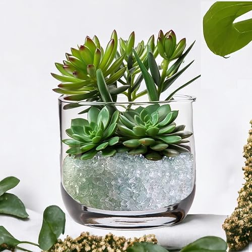 Miniatura 2 de HappyFiller Piezas de vidrio triturado de cristal triturado de 1.3 libras, piedras de terrario para arte de resina, hoguera, arte de uñas,