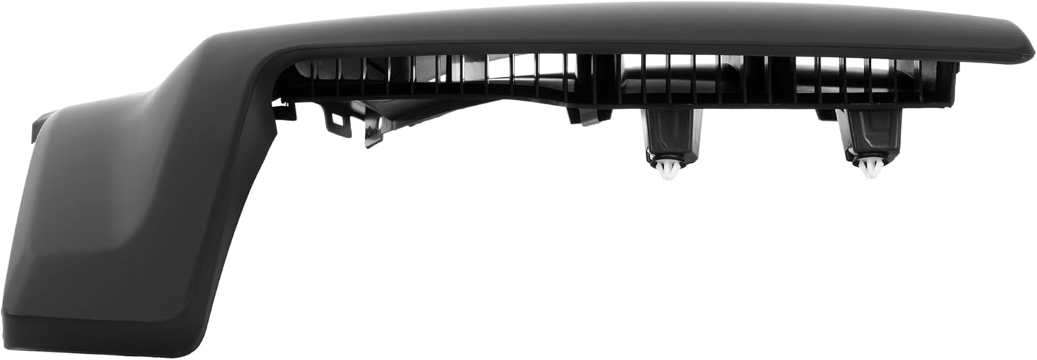 ECOTRIC Front Bumper End Cap Compatible with 2019-2022 Chevrolet Silverado 1500 LTD Replacement for 84658017 GM1016110 Plastic Painted Matte Black (Left Side)