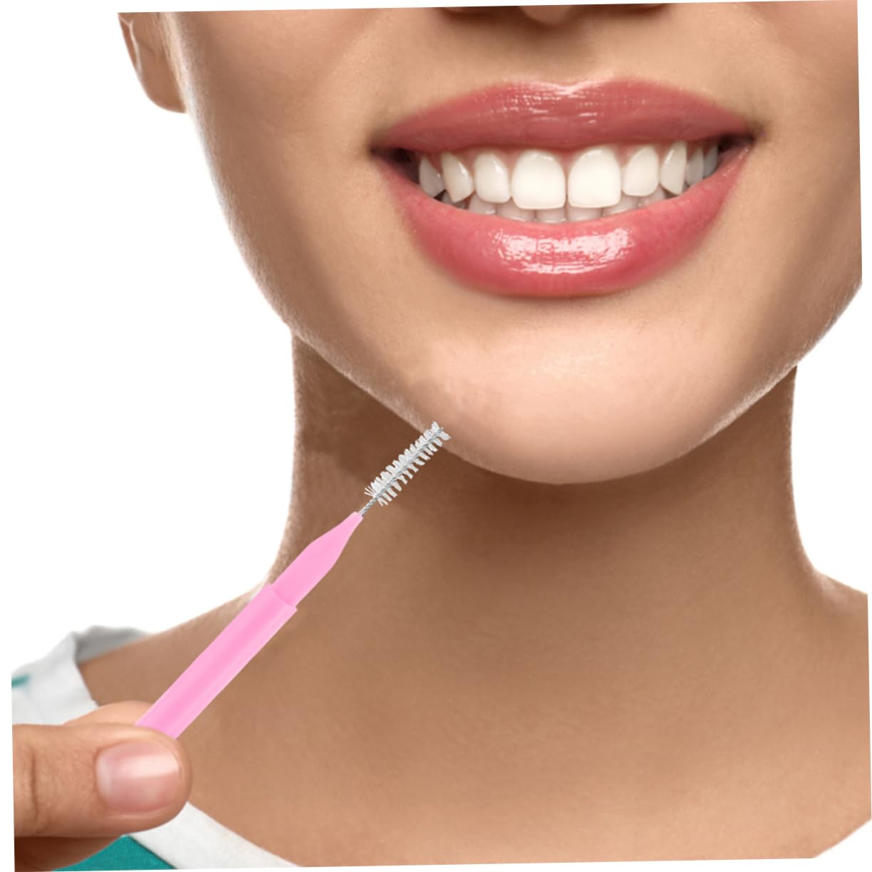 Palillos Interdentales 200 Piezas Rosa Pp Acero Inoxidable