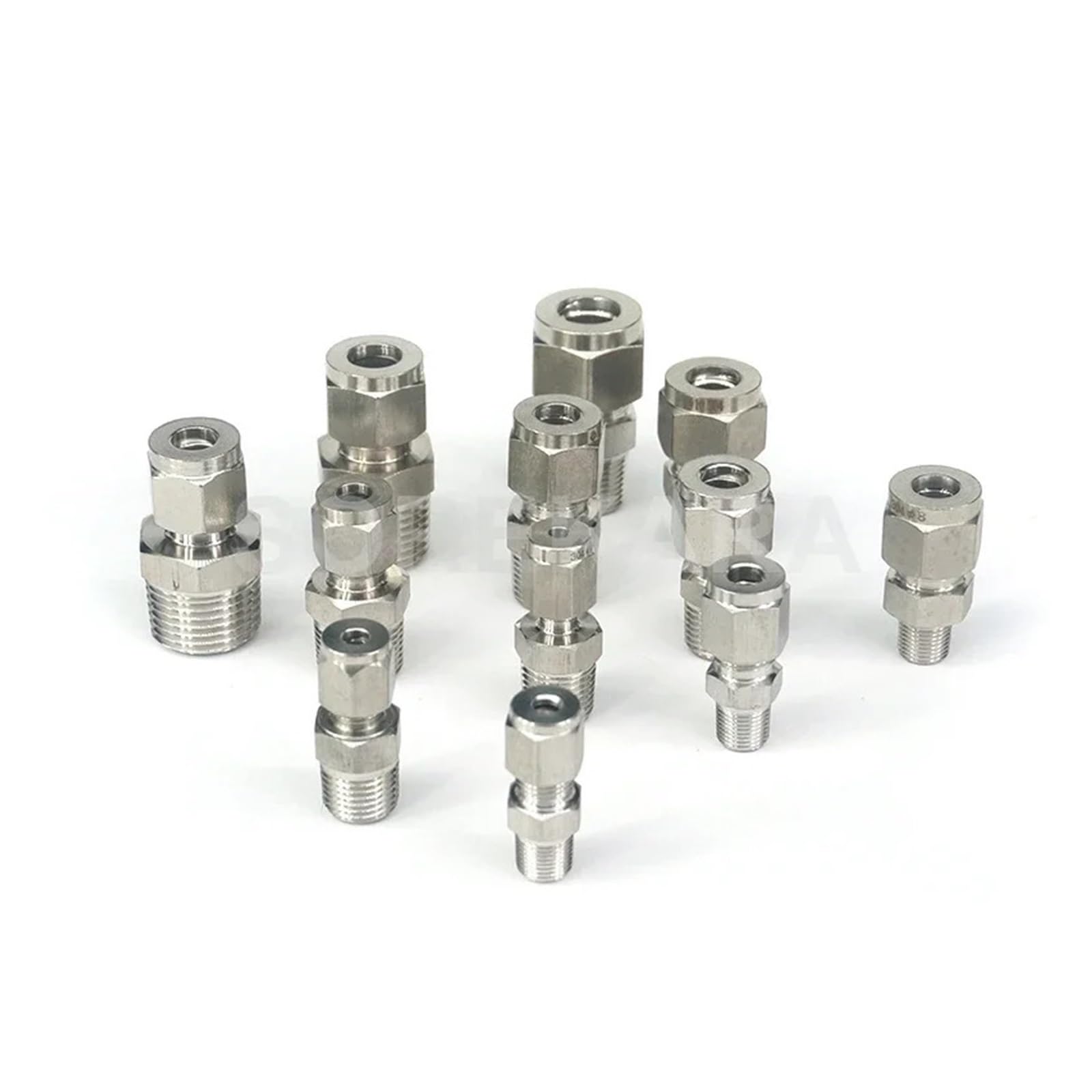 Zgposqkzsc Men's One Color 1Pc 1/4" Bspt Fit Tube O/D 14Mm 304 Stainless Steel Air Compression Union Fitting