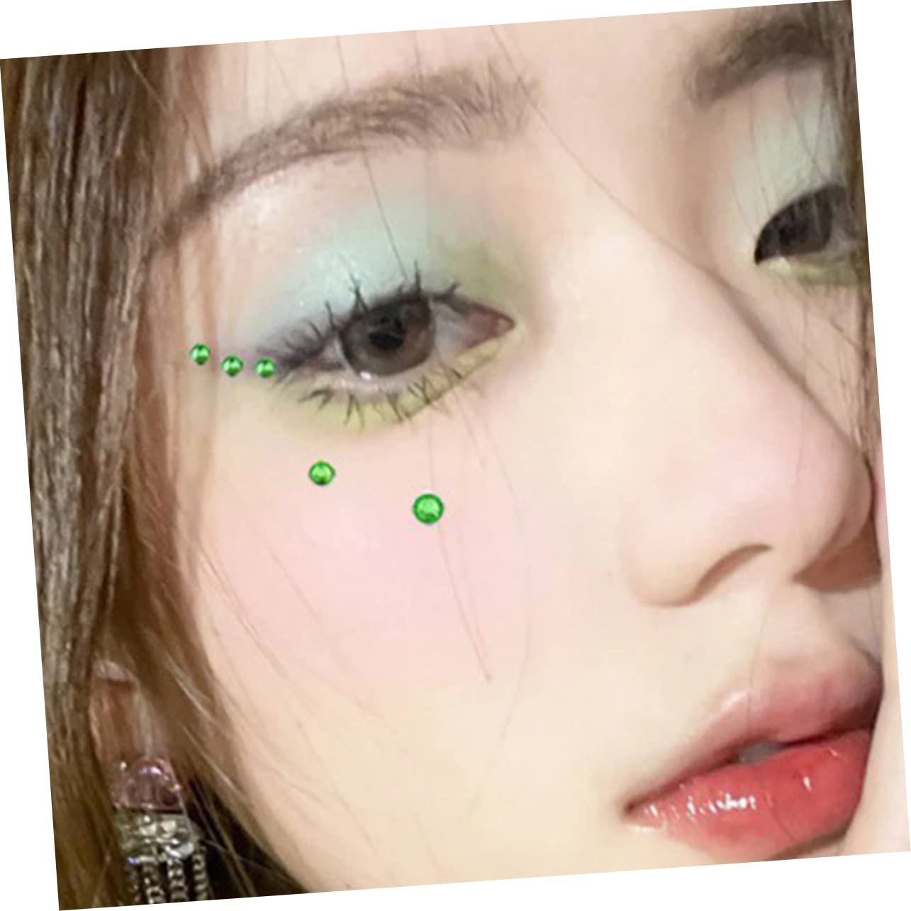 Healeved 24hojas Gemas Faciales Autoadhesivas Para Maquillaje Para Fiestas Bodas y Festivales