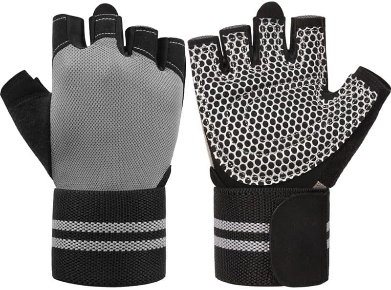 Sports Fitness Breathable Training Anti-Slip Barbell Wear Wrist Guards Nylon Half Finger Gloves