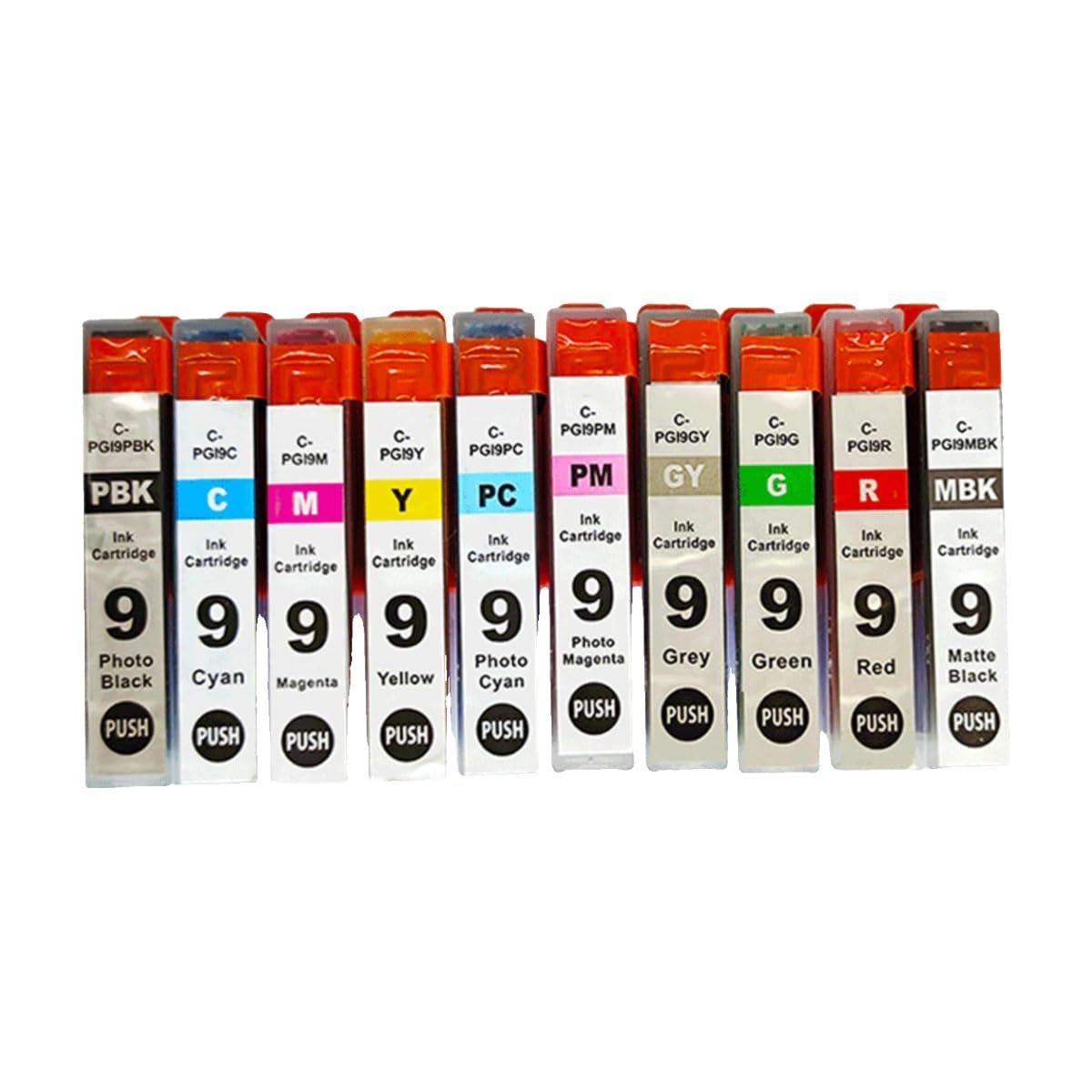 Cartouche Pro9500 compatible PGI-7BK orange contre les impressions ternes - 2