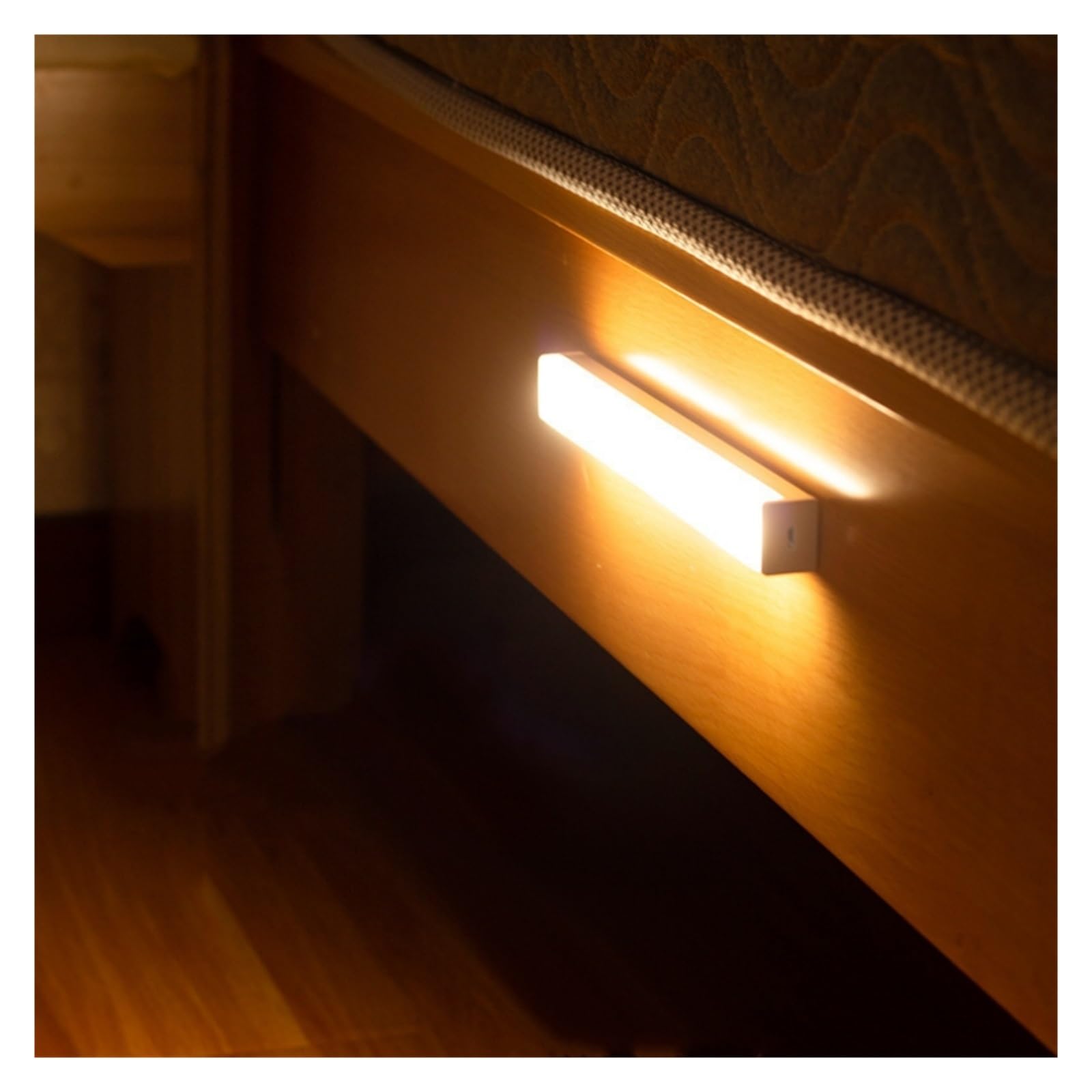 LED Nachtlicht Smart Motion Sensor Nacht Lampe Drahtlose Dimmen USB Lade Lampen Schlafzimmer Schrank Küche Lichter Bewegungsmelder(White light,50cm lamp)
