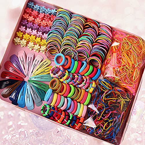 GUAGLL 780PCS Girls Headdress Hairpin Rubber Band Combination Set Thanksgiving