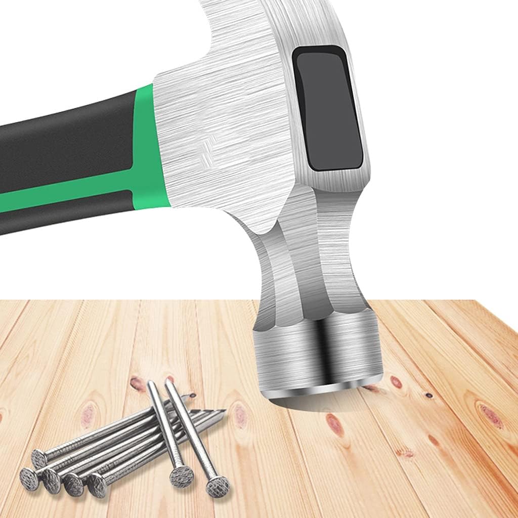 Claw Hammer for Woodworking Shockproof Stainless Steel, Pipe Handle